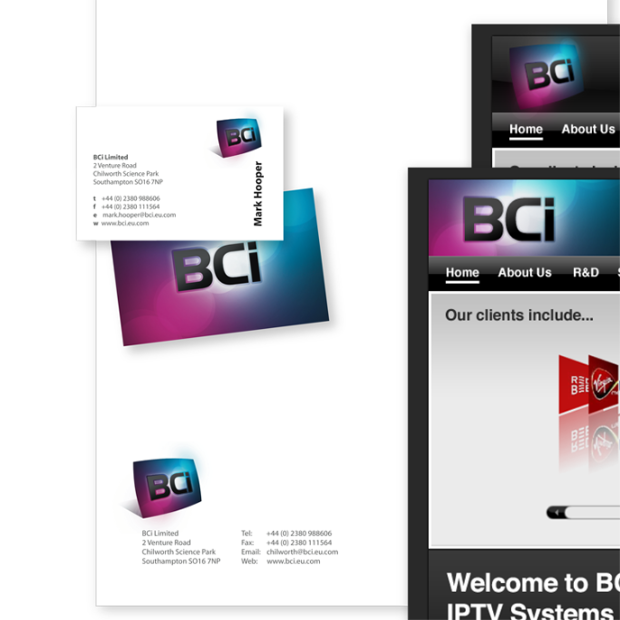 Full branding for BCi.