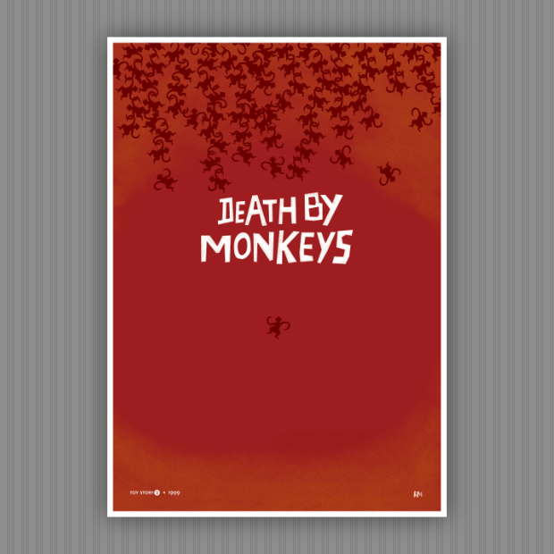 Death by monkeys poster.